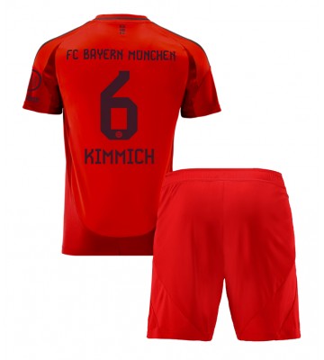 Bayern Munich Joshua Kimmich #6 Primera Equipación Niños 2024-25 Manga Corta (+ Pantalones cortos)